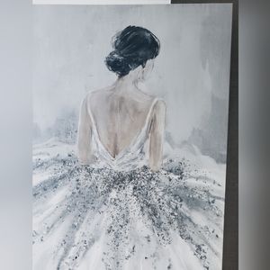 Beautiful canvas lady painting